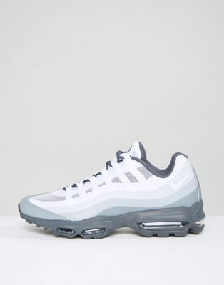 nike air max 95 ultra trainers in grey