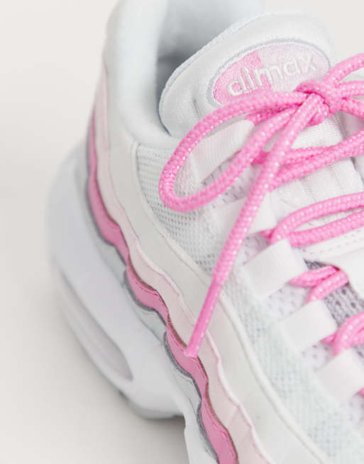 Nike air max store 95 wit roze