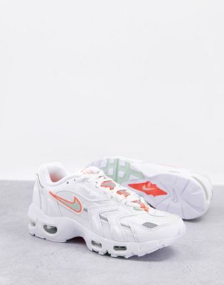 Nike Air Max 96 II trainers in white green and coral | ASOS