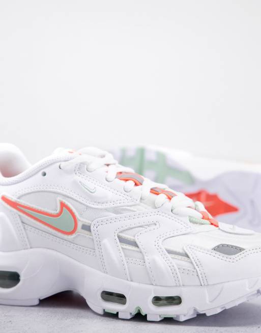 Nike air max white and clearance coral