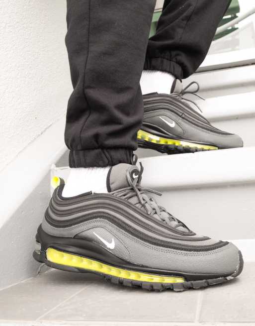 Nike Air Max 97 Baskets Gris acier et vert vif