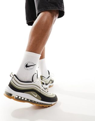 Nike Air Max 97 trainers in stone and black - ASOS Price Checker