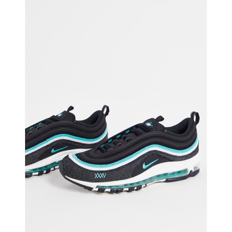 Nike Air Max 97 Emerald Pack Sneaker in Schwarz und Turkis ASOS