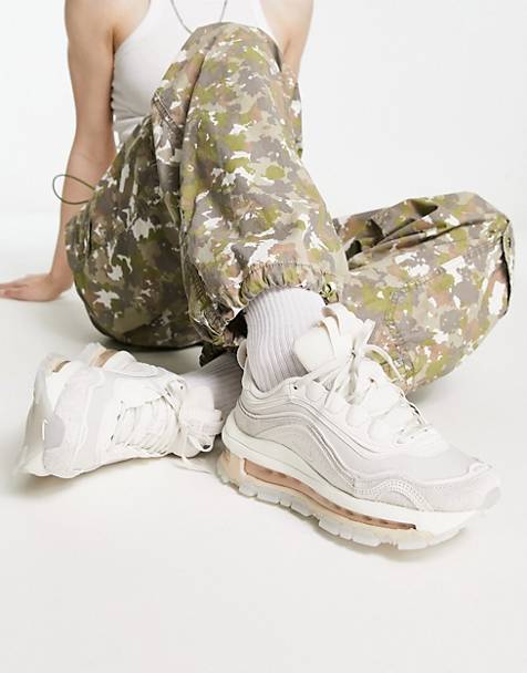 Nike Air Max 97 Futura trainers in pale ivory and sanddrift beige