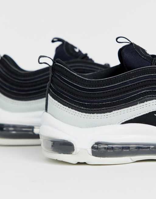 Nike – air max 97 2025 premium – sneaker aus schwarzem narbenleder