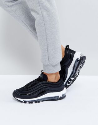 nike air max 97 trainers in black