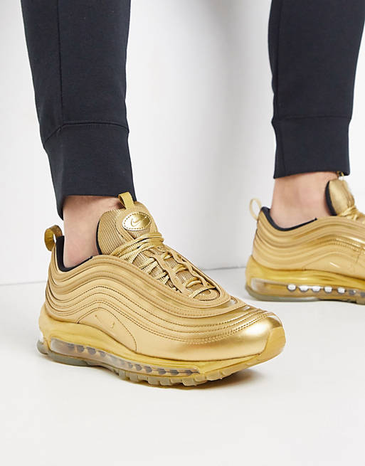 Nike Air Max 97 QS sneakers in metallic gold