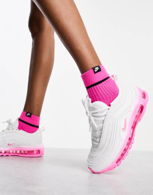 Nike Air Max 97 Ray of Hope trainers in white and pink spell