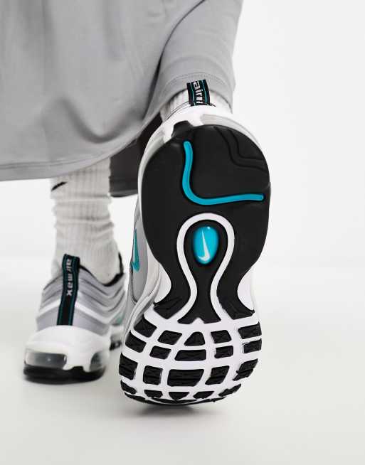 Air max 97 black hotsell white teal