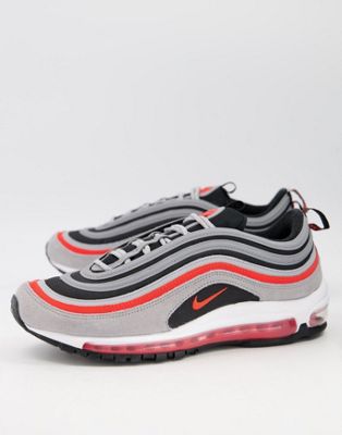 Nike Air Max 97 SE trainers in red and grey | ASOS