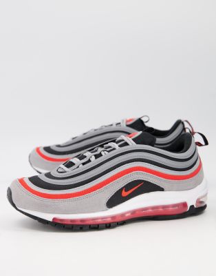 red and grey air max 97