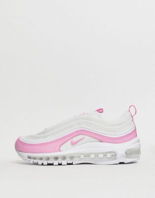 Nike - Air Max 97 - Sneakers bianche e rosa | ASOS