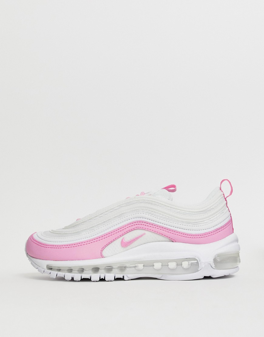 Nike - Air Max 97 - Sneakers bianche e rosa-Bianco