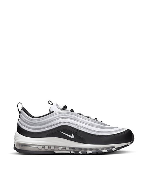 Nike Air Max 97 sneakers in black and metallic silver | ASOS