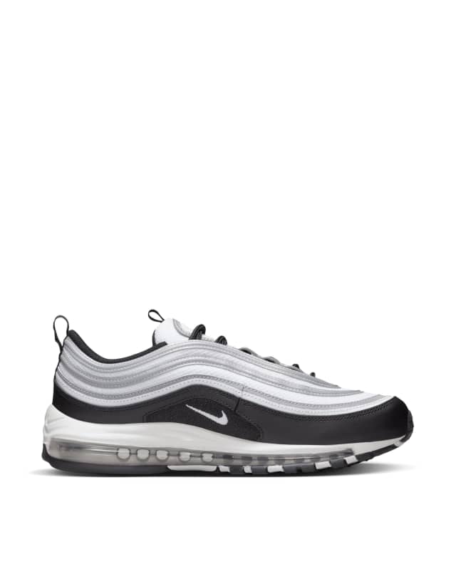 Nike Air Max 97 sneakers in black and metallic silver