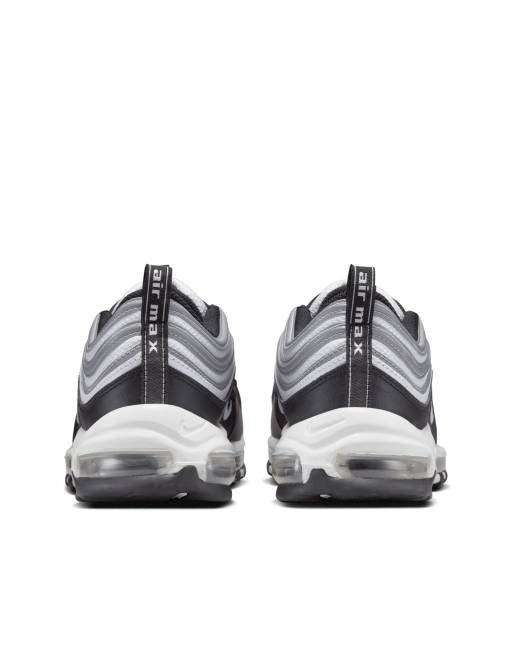 Nike Men's Air Max 97 Black Metallic Silver Casual Shoes