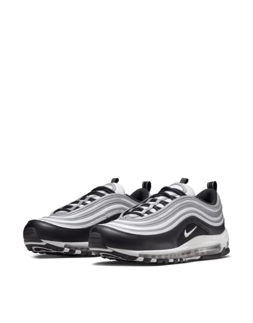 Nike Air Max 97 sneakers in black and metallic silver | ASOS