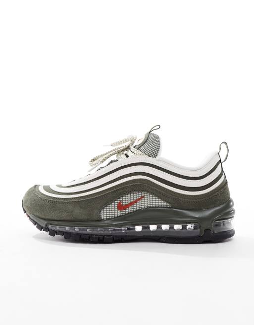 Nike Air Max 97 sneakers in gray and olive