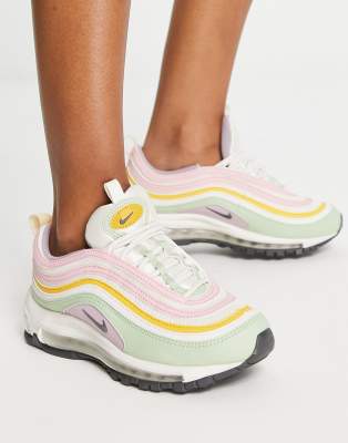 Nike Air Max 97 sneakers in phantom / gray / plum fog / honeydew-Multi