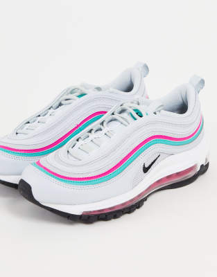 pink grey and white air max 97