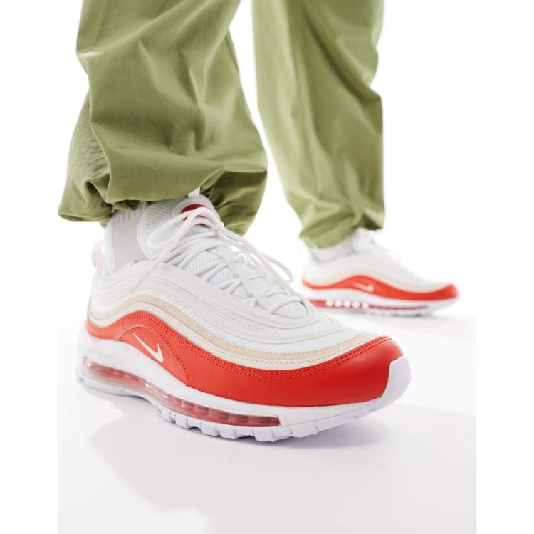 Nike air max on sale 97 white red