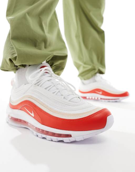 Nike air max 97 2024 red and white womens