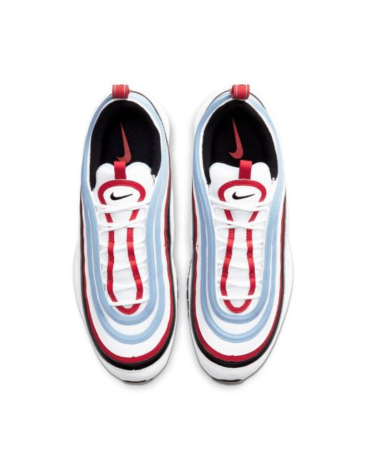 Navy blue and red air max 97 best sale