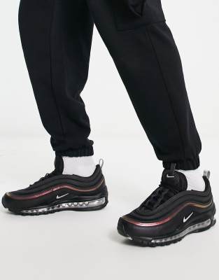 Nike Air Max 97 trainers in black and red | ASOS