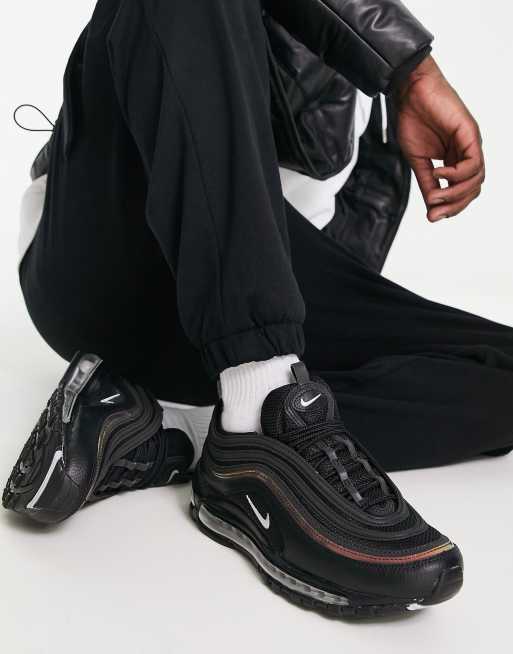 Nike Air Max 97 trainers in black and red ASOS