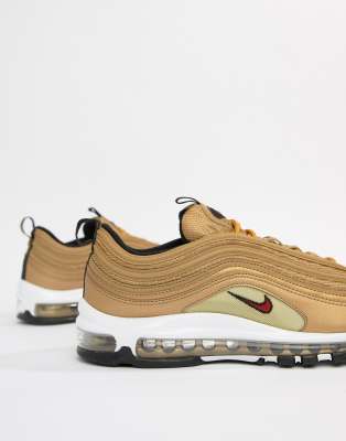 nike air max 97 gold trainers
