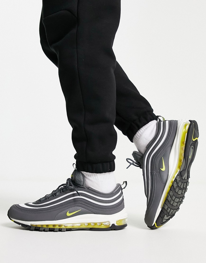 Nike Air Max 97 trainers in iron grey and white