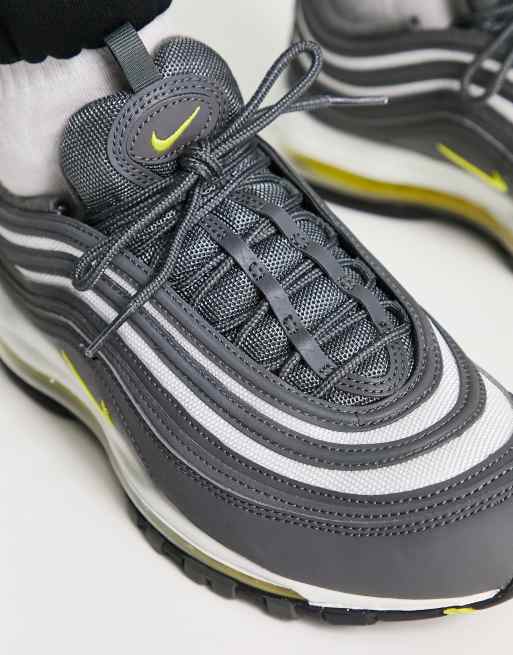 Nike Air Max 97 trainers in iron grey and white