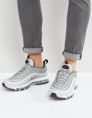 nike air max 97 trainers in silver