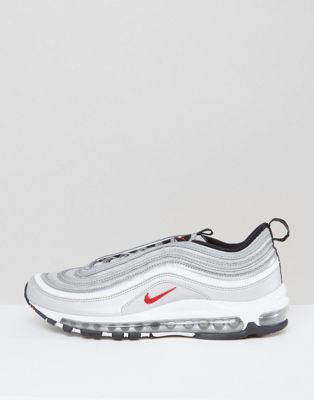 nike air max 97 trainers in silver
