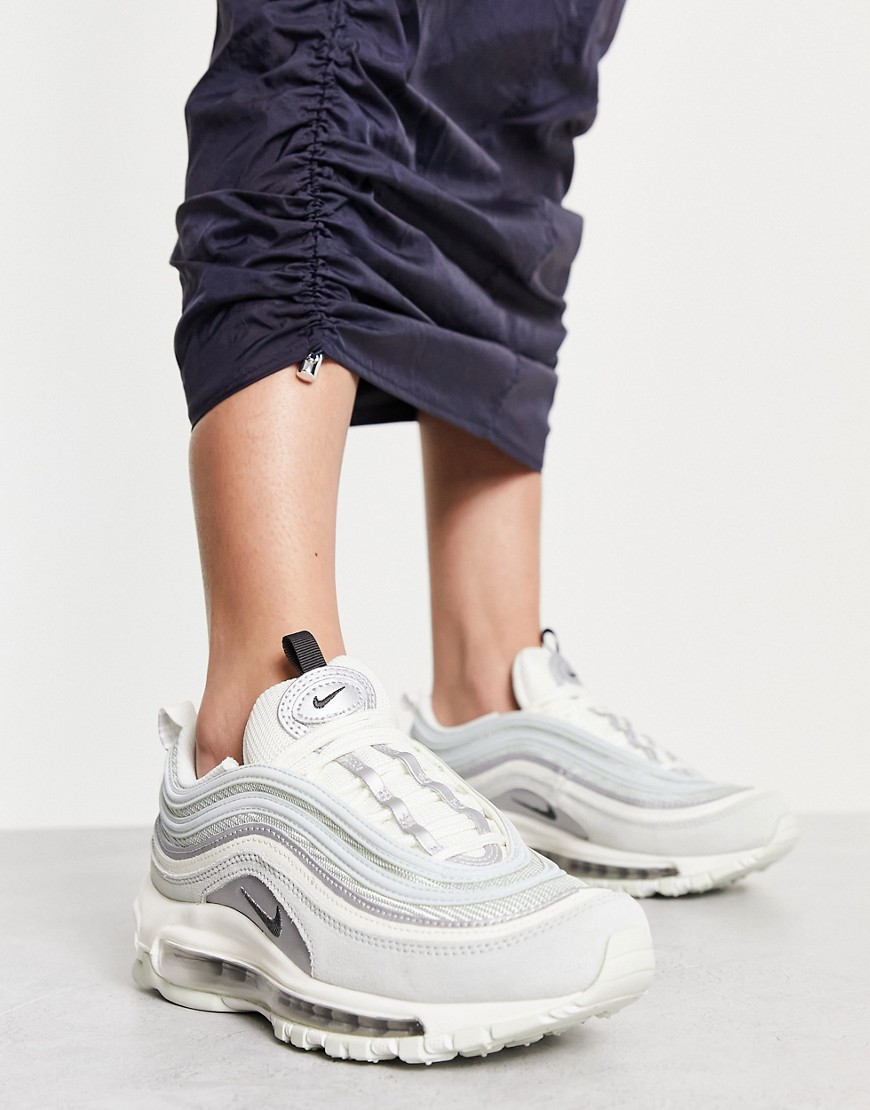 Nike Air Max 97 trainers in silver and smoke grey