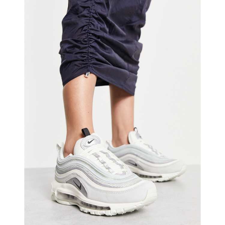 Nike Air Max 97 trainers in silver and smoke grey