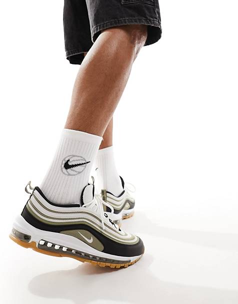 Nike Air Max 97 trainers in stone and black