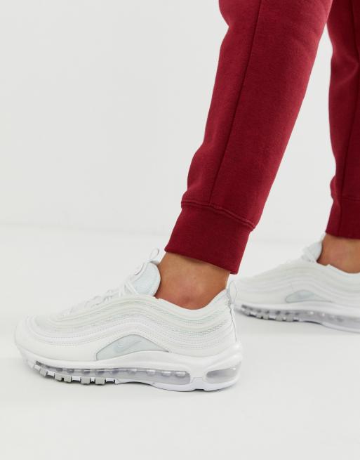 The Nike WMNS Air Max 97 Triple White Is A Clean Pair For Summer •