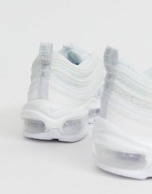 nike air max 97 trainers in triple white