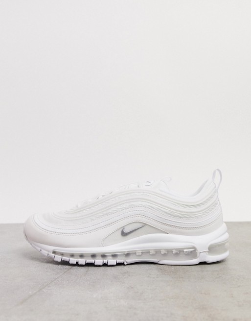Nike Air Max 97 trainers in triple white