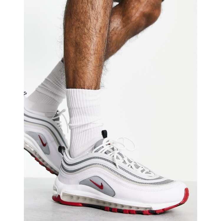 Nike Max 97 trainers in grey/red | ASOS