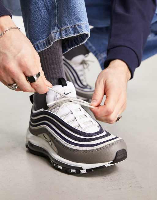 Nike Air Max 97 trainers in white and black