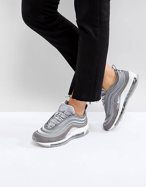 Nike Air Max 97 Ultra '17 Velvet Trainers In Grey