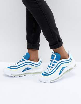 nike air max 97 blanc bleu