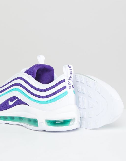 Nike Air Max 97 Ultra Trainers In White And Purple Asos