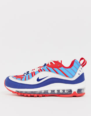 nike air max 98 bleu blanc rouge