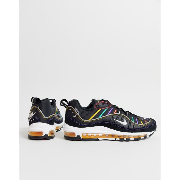 Nike air max 98 schwarz sales grün