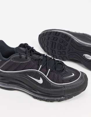 Nike Air Max 98 sneakers in black and 