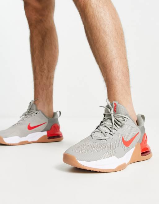 Nike Air Max Alpha sneakers in gray and red - gray | ASOS