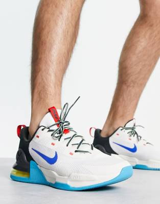 mens white and blue nike air max